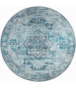 Dalyn Jericho JC5 Denim Area Rug 6 ft. X 6 ft. Round