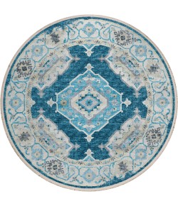 Dalyn Marbella MB1 Indigo Area Rug 6 ft. X 6 ft. Round