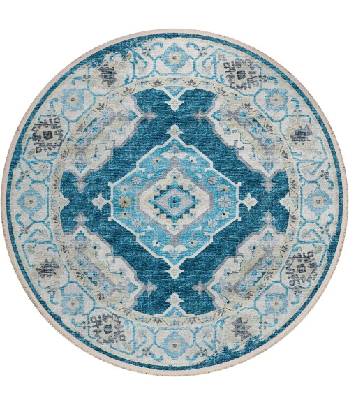 Dalyn Marbella Area Rug Dalyn Marbella MB1 Indigo Area Rug 10 ft. X 10 ft. Round