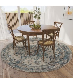 Dalyn Jericho JC6 Linen Area Rug 6 ft. X 6 ft. Round