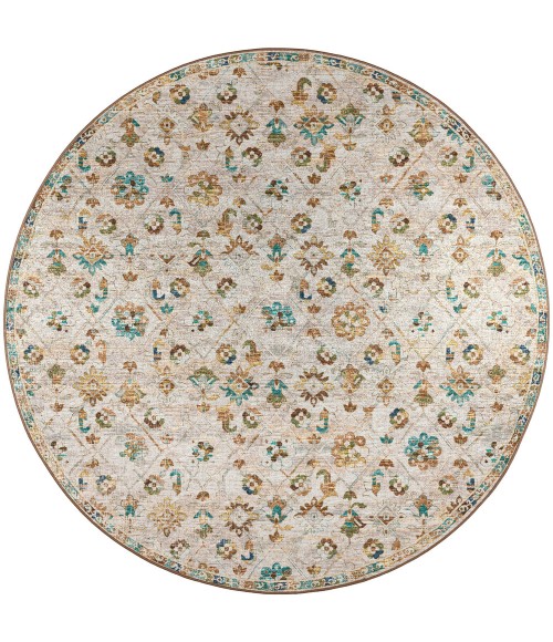 Dalyn Jericho Area Rug Dalyn Jericho JC8 Parchment Area Rug 10 ft. X 10 ft. Round
