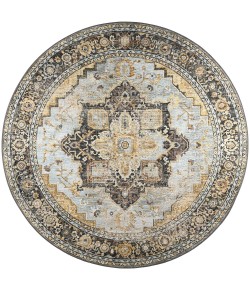 Dalyn Jericho JC2 Pewter Area Rug 8 ft. X 8 ft. Round