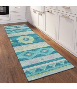 Dalyn Phoenix PH3 Teal Area Rug 2 ft. 3 in. X 7 ft. 6 in. Runner