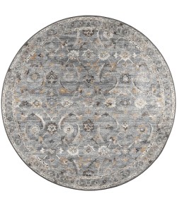 Dalyn Jericho JC4 Silver Area Rug 8 ft. X 8 ft. Round