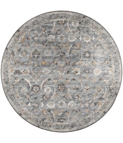 Dalyn Jericho JC4 Silver Area Rug 6 ft. X 6 ft. Round