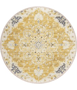 Dalyn Marbella MB3 Gold Area Rug 10 ft. X 10 ft. Round