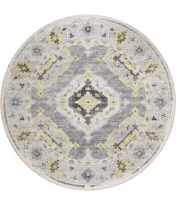 Dalyn Marbella MB1 Grey Area Rug 4 ft. X 4 ft. Round