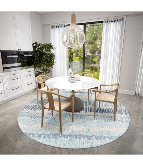 Dalyn Winslow WL4 Sky Area Rug 8 ft. X 8 ft. Round