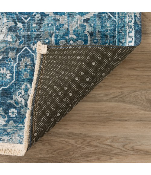 Dalyn Marbella Area Rug Dalyn Marbella MB4 Navy Area Rug 10 ft. X 10 ft. Round