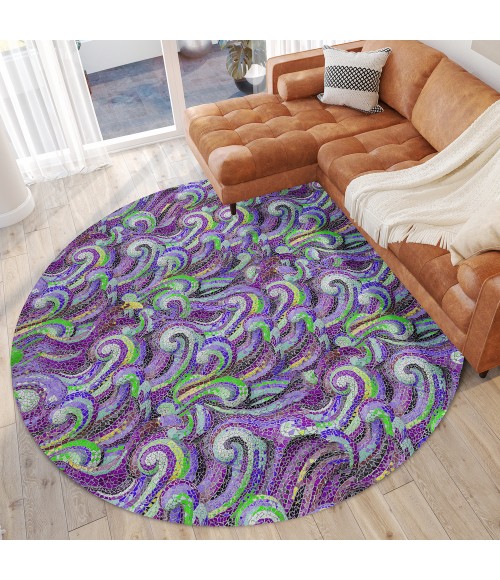 Dalyn Seabreeze SZ14 Violet Area Rug 8 ft. X 8 ft. Round