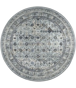 Dalyn Jericho JC7 Pewter Area Rug 8 ft. X 8 ft. Round