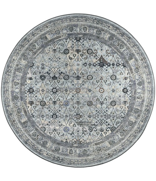 Dalyn Jericho JC7 Pewter Area Rug 4 ft. X 4 ft. Round