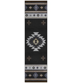 Dalyn Phoenix PH4 Black Area Rug 2 ft. 3 in. X 7 ft. 6 in. Runner