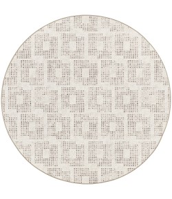 Dalyn Delano DA1 Ivory Area Rug 4 ft. X 4 ft. Round