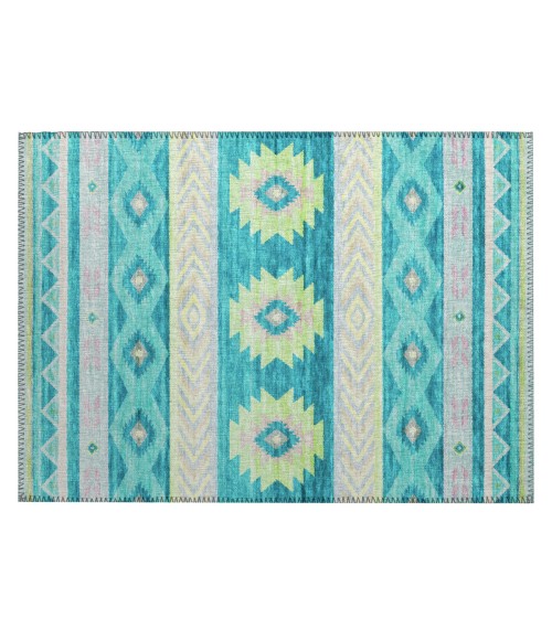 Dalyn Phoenix PH3 Teal Area Rug 1 ft. 8 in. X 2 ft. 6 in. Rectangle