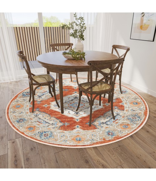 Dalyn Marbella Area Rug Dalyn Marbella MB1 Spice Area Rug 10 ft. X 10 ft. Round