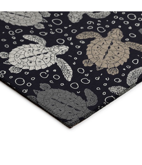 Dalyn Seabreeze SZ13 Black Area Rug 8 ft. X 8 ft. Round