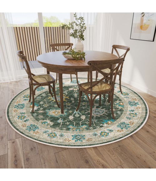 Dalyn Marbella Area Rug Dalyn Marbella MB6 Olive Area Rug 10 ft. X 10 ft. Round