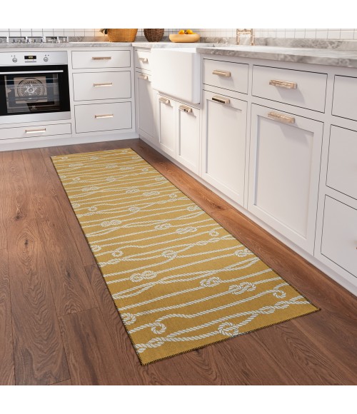Dalyn Harbor HA7 Gold Area Rug 2 ft. 3 in. X 7 ft. 6 in. Runner