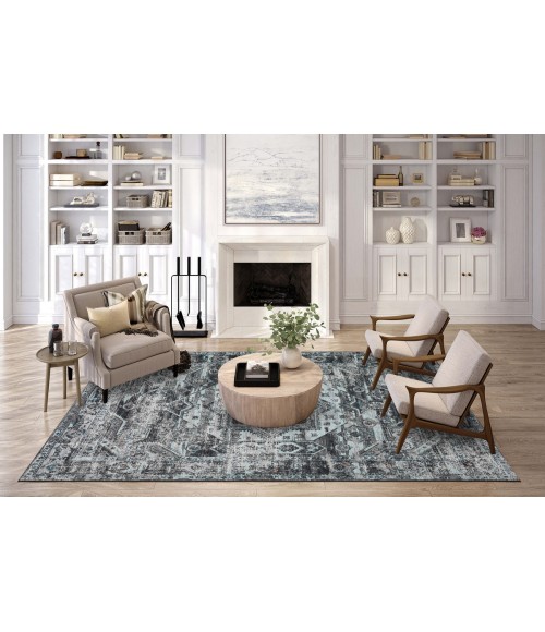 Dalyn Jericho Area Rug Dalyn Jericho JC5 Steel Area Rug 10 ft. X 10 ft. Round