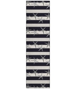 Dalyn Seabreeze SZ12 Black Area Rug 2 ft. 3 in. X 7 ft. 6 in. Runner