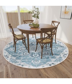 Dalyn Marbella MB3 Denim Area Rug 10 ft. X 10 ft. Round
