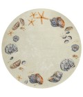 Dalyn Seabreeze SZ9 Ivory Area Rug 8 ft. X 8 ft. Round