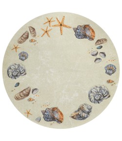 Dalyn Seabreeze SZ9 Ivory Area Rug 8 ft. X 8 ft. Round