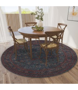 Dalyn Jericho JC7 Navy Area Rug 6 ft. X 6 ft. Round