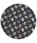 Dalyn Seabreeze SZ13 Black Area Rug 8 ft. X 8 ft. Round