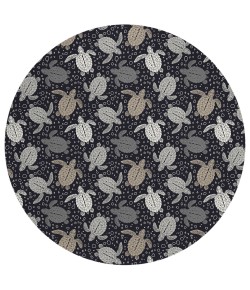 Dalyn Seabreeze SZ13 Black Area Rug 8 ft. X 8 ft. Round