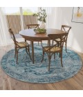 Dalyn Jericho JC5 Denim Area Rug 4 ft. X 4 ft. Round