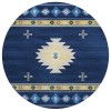 Dalyn Phoenix PH4 Navy Area Rug 8 ft. X 8 ft. Round