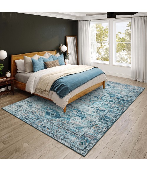 Dalyn Jericho JC5 Denim Area Rug 8 ft. X 10 ft. Rectangle