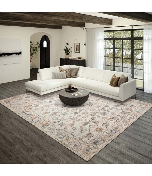 Dalyn Jericho JC4 Linen Area Rug 4 ft. X 4 ft. Round