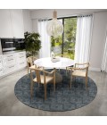 Dalyn Delano DA1 Midnight Area Rug 4 ft. X 4 ft. Round
