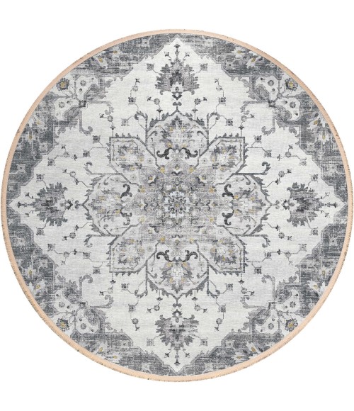 Dalyn Marbella MB3 Linen Area Rug 6 ft. X 6 ft. Round