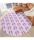 Dalyn Seabreeze SZ15 Flamingo Area Rug 8 ft. X 8 ft. Round