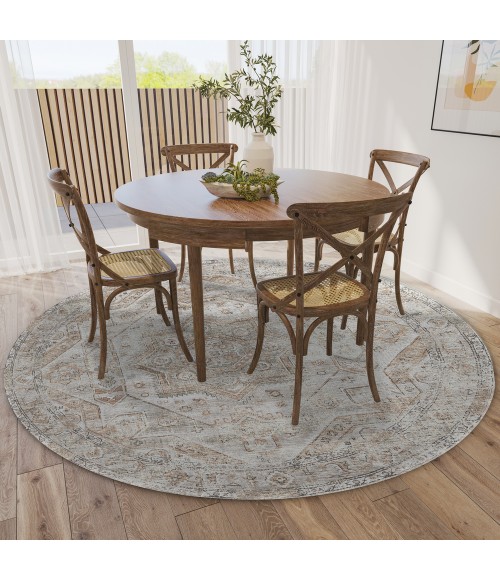 Dalyn Jericho JC5 Tin Area Rug 4 ft. X 4 ft. Round