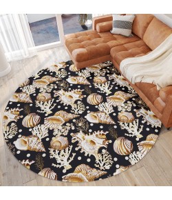 Dalyn Seabreeze SZ6 Black Area Rug 8 ft. X 8 ft. Round