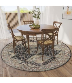 Dalyn Jericho JC9 Midnight Area Rug 6 ft. X 6 ft. Round