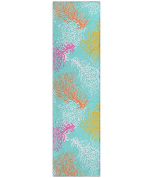 Dalyn Seabreeze SZ3 Teal Area Rug 2 ft. 3 in. X 7 ft. 6 in. Runner