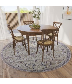 Dalyn Jericho JC1 Oyster Area Rug 8 ft. X 8 ft. Round