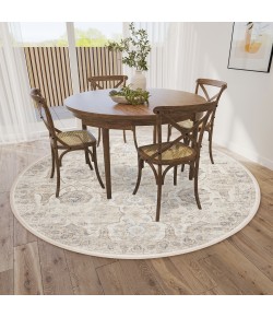 Dalyn Marbella MB5 Ivory Area Rug 6 ft. X 6 ft. Round
