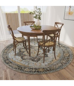 Dalyn Jericho JC2 Pewter Area Rug 10 ft. X 10 ft. Round