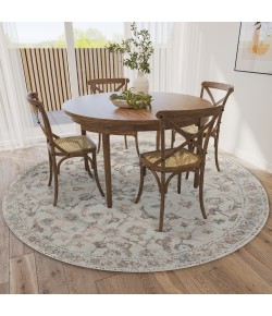 Dalyn Jericho JC4 Linen Area Rug 4 ft. X 4 ft. Round