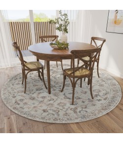 Dalyn Jericho JC4 Linen Area Rug 6 ft. X 6 ft. Round