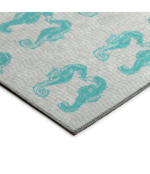 Dalyn Seabreeze SZ15 Teal Area Rug 5 ft. X 7 ft. 6 in. Rectangle