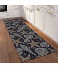 Dalyn Seabreeze SZ4 Black Area Rug 2 ft. 3 in. X 7 ft. 6 in. Runner