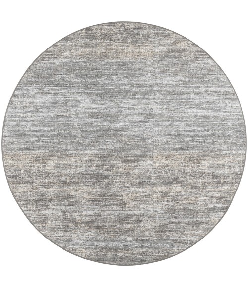 Dalyn Ciara Area Rug Dalyn Ciara CR1 Graphite Area Rug 10 ft. X 10 ft. Round